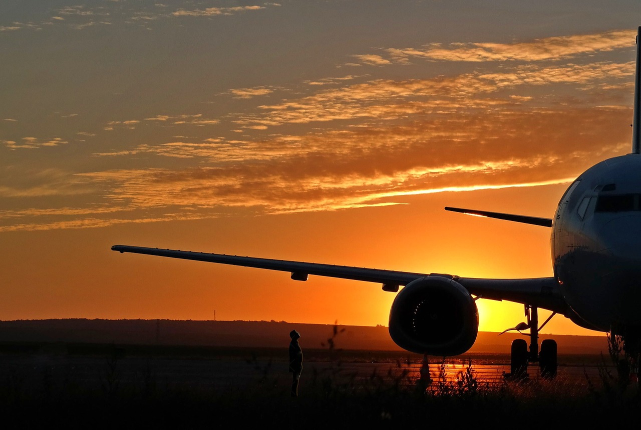 Airplane being refueled on tarmac